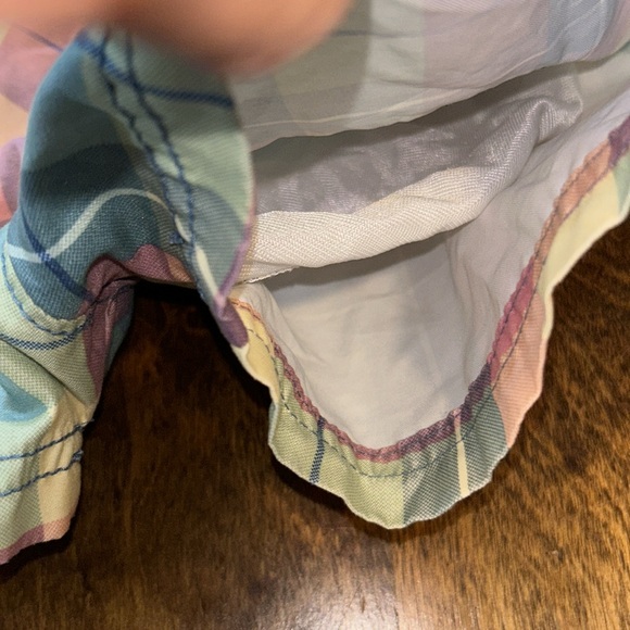 Old Navy Boys Plaid Swim Trunks - Swimsuit Shorts with Elastic Waistband - Picture 9 of 13